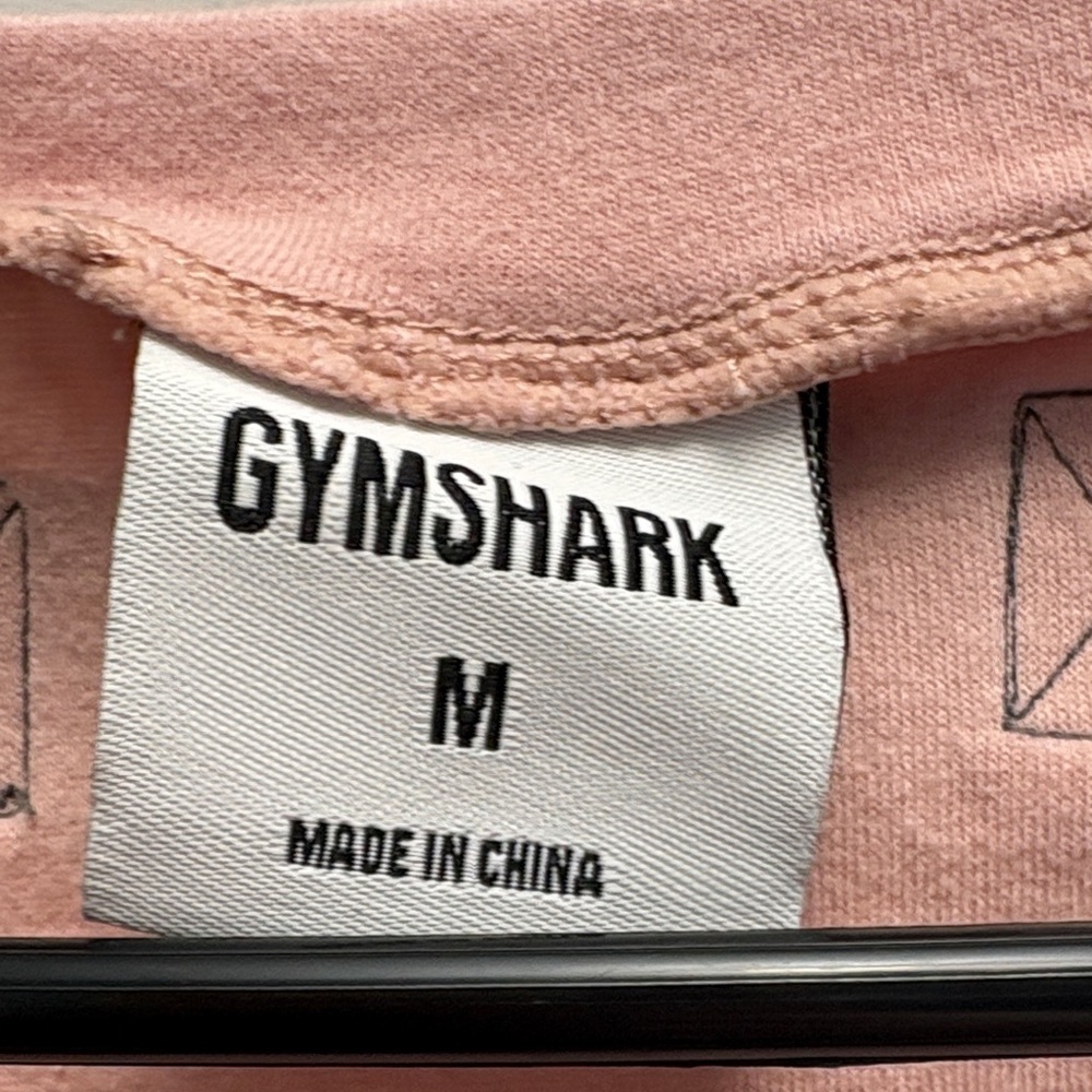Gymshark Blush Pink Shirt Size Medium Athletic Apparel Top - Picture 7 of 12